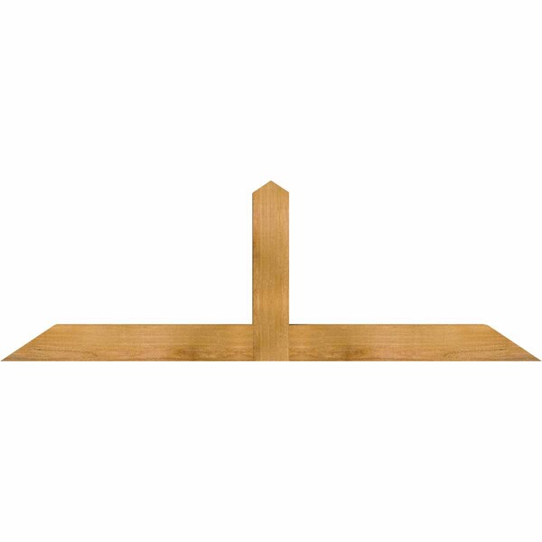 Ekena Millwork Portland Rough Sawn Timber Gable Bracket, Western Red Cedar, 60"W x 20"H x 4"D x 4"F, 8/12 Pitch GBW060X20X0404POR00RWR - main